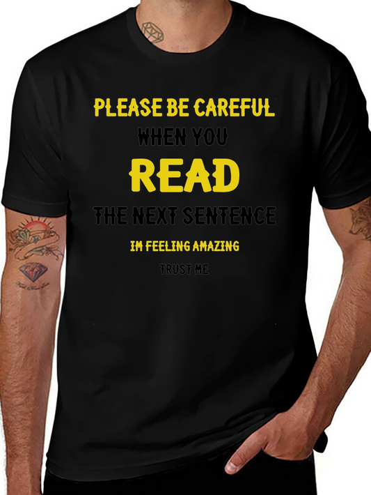 Funny Read Next Sentence Crewneck T-Shirt