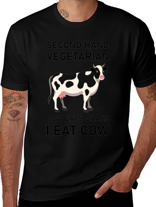 Second Hand Vegetarian Graphic T-Shirt