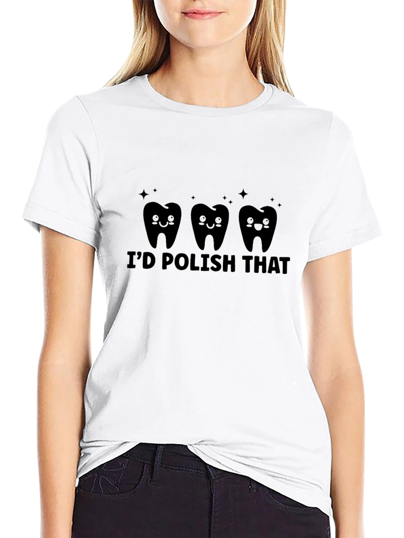 Id Polish That T-Shirt Dental Hygienist Tee