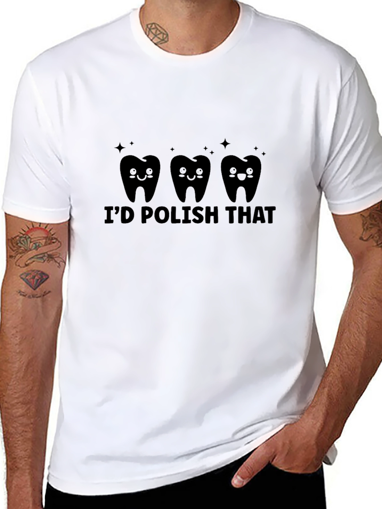 Id Polish That T-Shirt Dental Hygienist Tee
