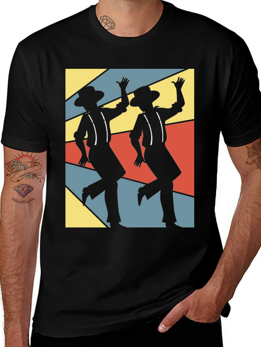 Retro Dance Duo T-Shirt - Funky Design