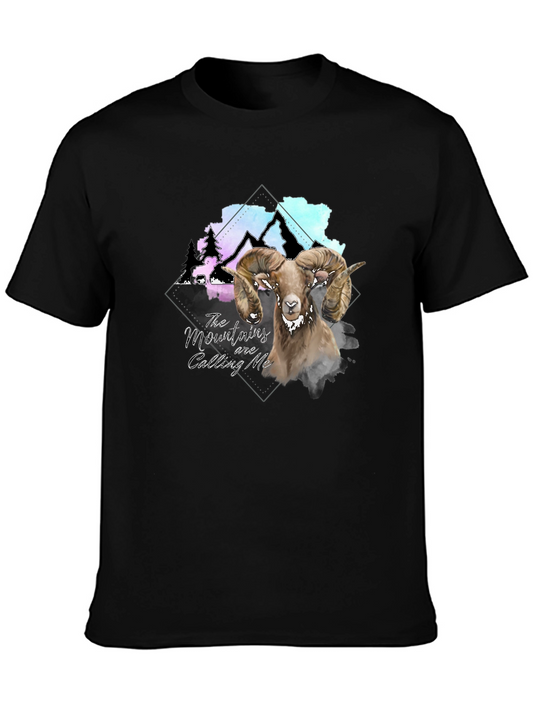 Mountains Calling Ram Graphic Tee