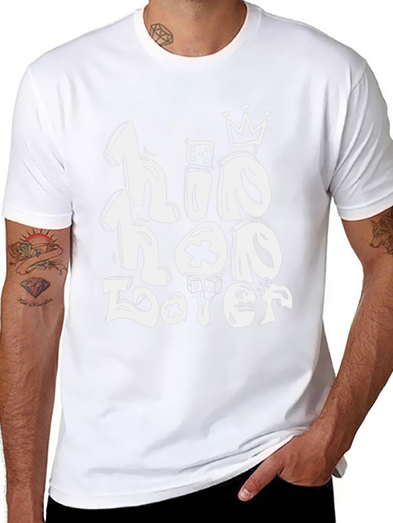 Hip Hop Lover Graphic T-Shirt - Black