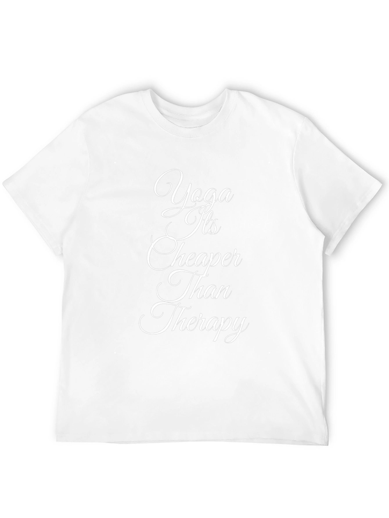 Yoga Cheaper Than Therapy Black T-Shirt