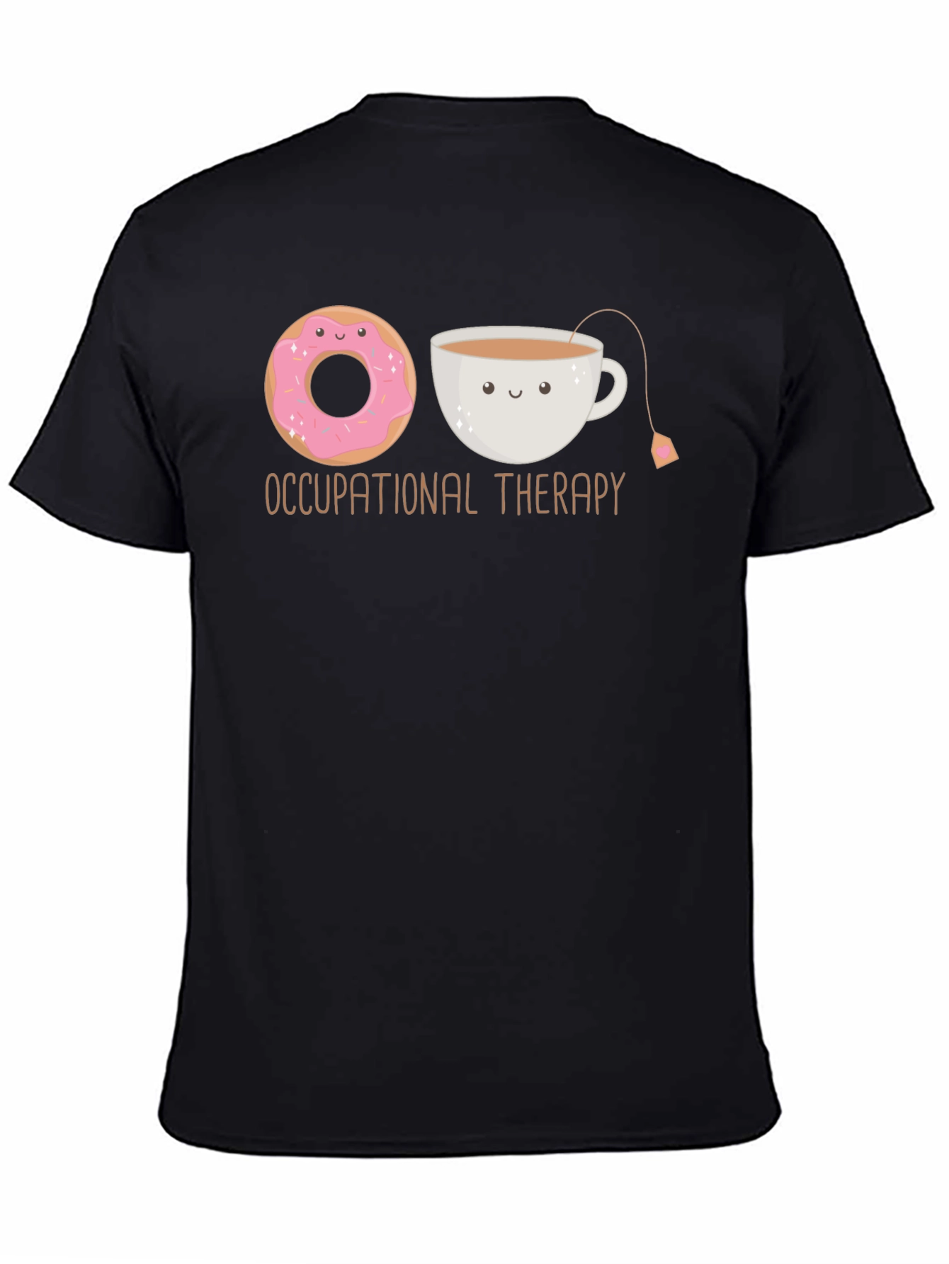 Occupational Therapy Donut & Tea Black T-Shirt