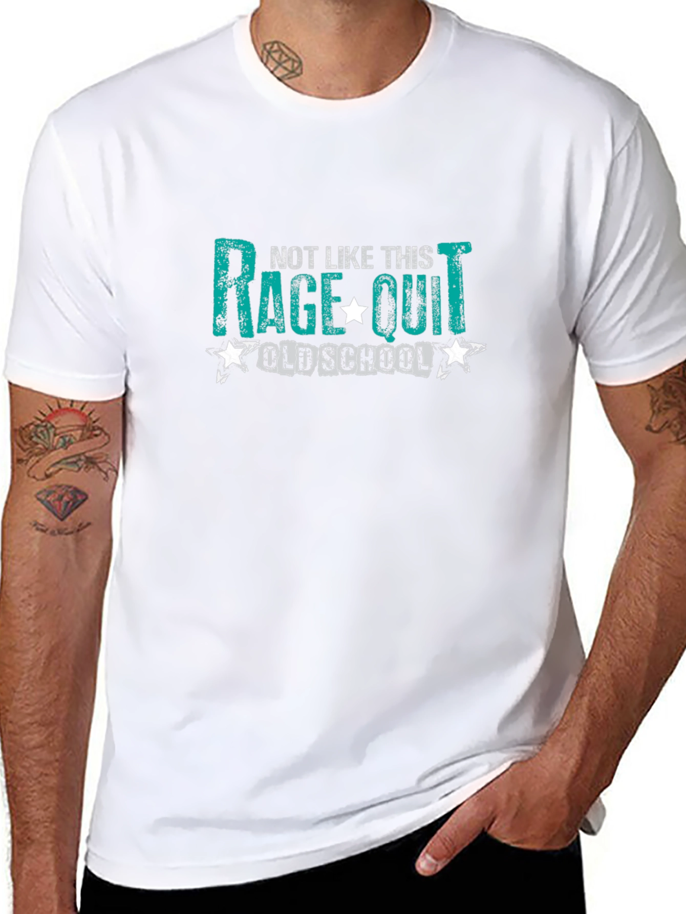 Rage Quit Old School Graphic T-Shirt