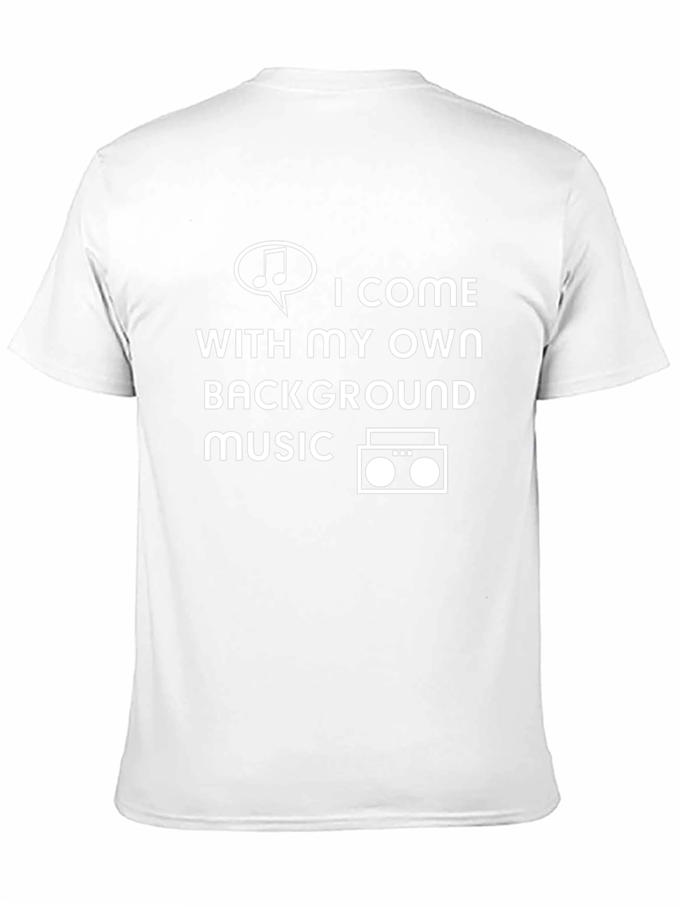 Own Background Music T-Shirt - Trendy Graphic Tee